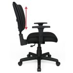 Cadeira B-ONE Back System com Braços Reguláveis – Corino Preta – 31010 Master Móveis para Escritório Executiva 11