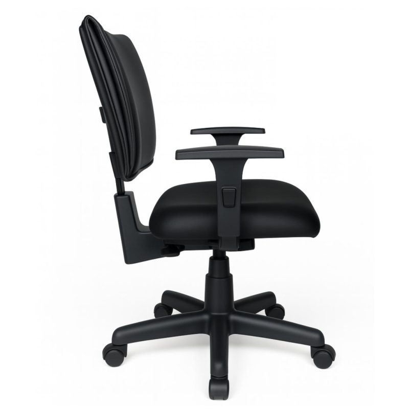 Cadeira B-ONE Back System com Braços Reguláveis – Corino Preta – 31010 Master Móveis para Escritório Executiva 5