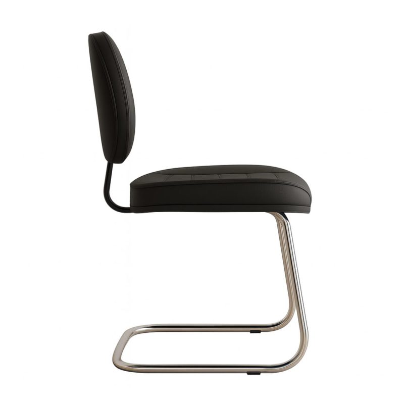 Cadeira Executiva COSTURADA Base em “S” Cromada – 31016 Master Móveis para Escritório Cadeiras Fixas 3