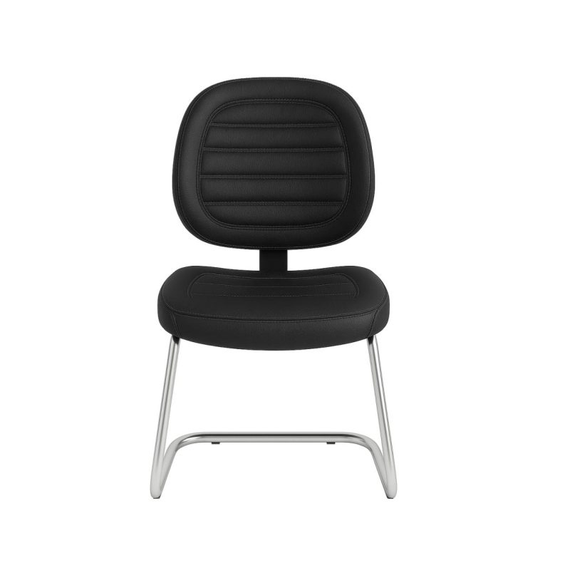 Cadeira Executiva COSTURADA Base em “S” Cromada – 31016 Master Móveis para Escritório Cadeiras Fixas 4