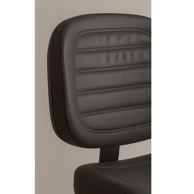 Cadeira Executiva Costurada Base em “S” PRETA – Corino Preto – 31014 Master Móveis para Escritório Cadeiras Fixas 6