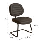 Cadeira Executiva Costurada Base em “S” PRETA – Corino Preto – 31014 Master Móveis para Escritório Cadeiras Fixas 15 Cadeira Executiva Costurada Base em “S” PRETA – Corino Preto – 31014 Master Móveis para Escritório Cadeiras Fixas 15