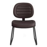 Cadeira Executiva Costurada Base Trapézio – Corino Preto – 31031 Master Móveis para Escritório Cadeiras Fixas 10