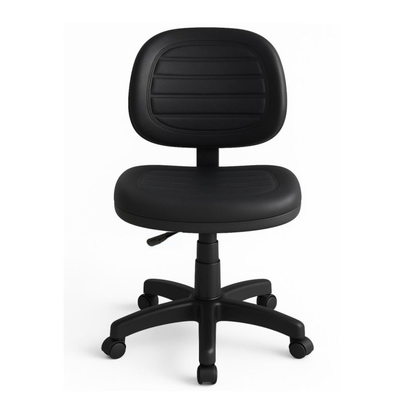 Cadeira Executiva COSTURADA Giratória sem Braços – Cor Preta – 31002 Master Móveis para Escritório Executiva 5