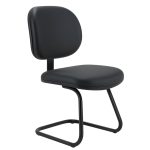 Cadeira Executiva LISA Base em “S” – Corino Preto – 31013 Master Móveis para Escritório Cadeiras Fixas 10