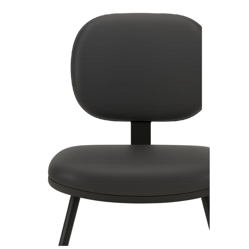 Cadeira Executiva LISA Base em “S” – Corino Preto – 31013 Master Móveis para Escritório Cadeiras Fixas 8