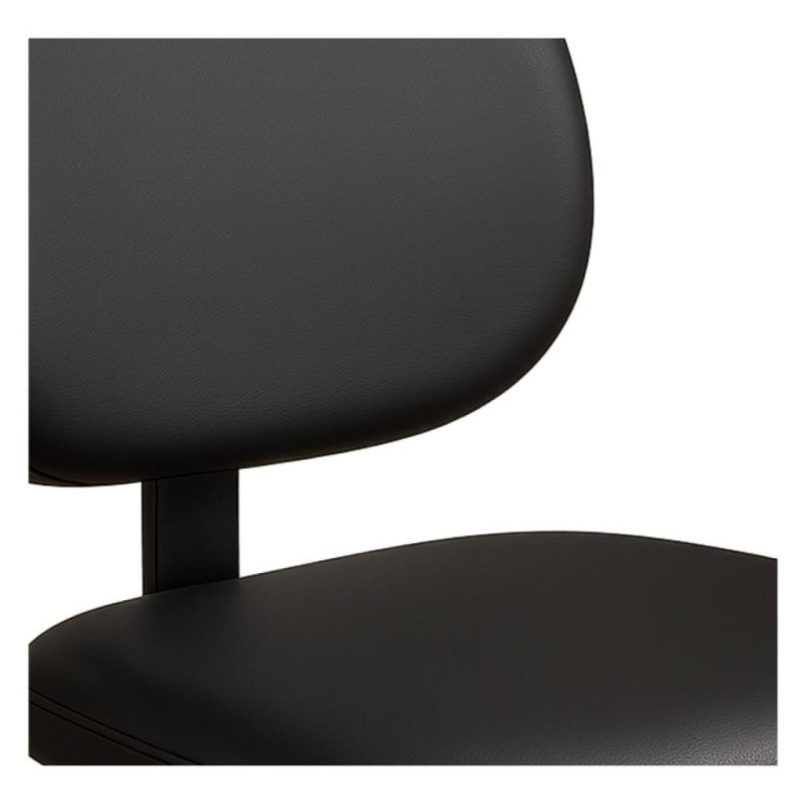 Cadeira Executiva LISA Base em “S” CROMADA – Corino Preto – 31015 Master Móveis para Escritório Cadeiras Fixas 6