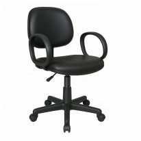 Cadeira Executiva LISA Giratória com Braço Corsa - Corino Preto - 31001