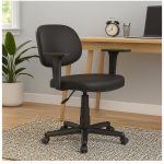 Cadeira Executiva LISA Giratória com Braços Reguláveis – Corino Preto – 31003 Master Móveis para Escritório Executiva 18