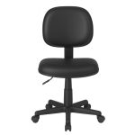 Cadeira Executiva LISA Giratória Sem Braços – Corino Preto – 31000 Master Móveis para Escritório Executiva 12