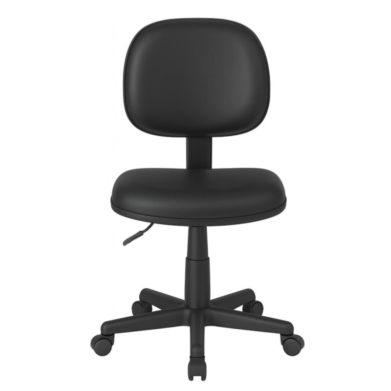 Cadeira Executiva LISA Giratória Sem Braços – Corino Preto – 31000 Master Móveis para Escritório Executiva 4