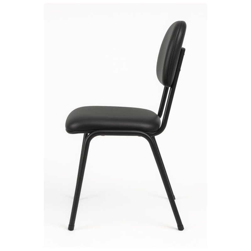 Cadeira Secretária 04 pés – Cor Preto – PMD – 31102 Master Móveis para Escritório Cadeiras Fixas 3