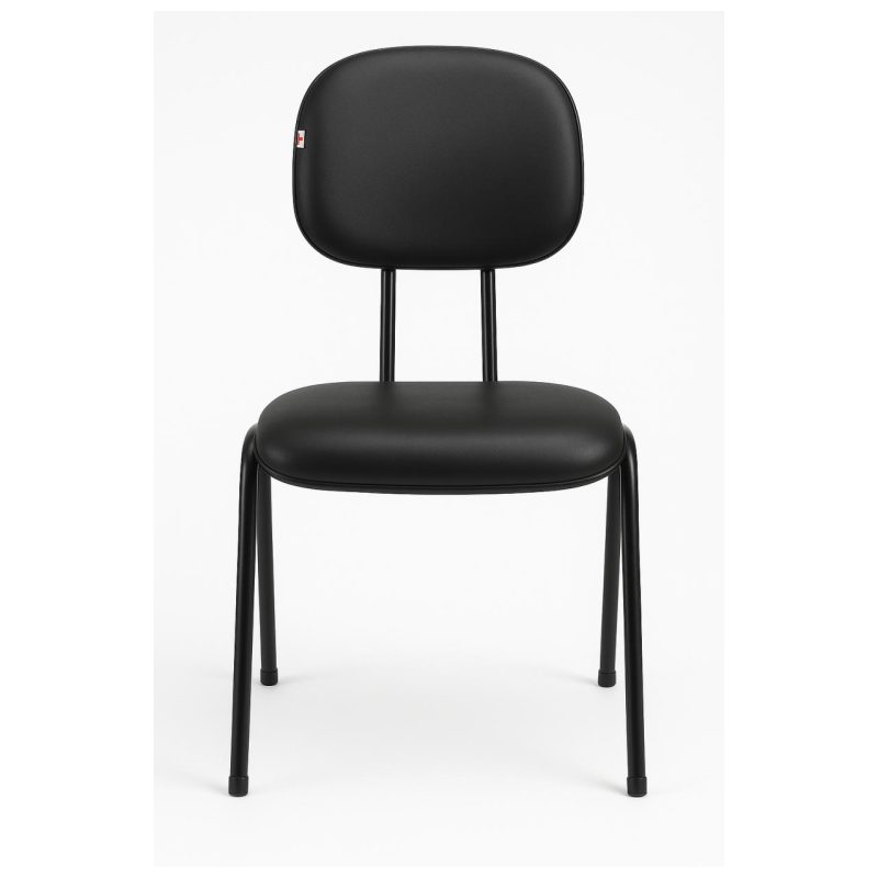 Cadeira Secretária 04 pés – Cor Preto – PMD – 31102 Master Móveis para Escritório Cadeiras Fixas 4