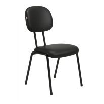 Cadeira Secretária 04 pés - Cor Preto - PMD - 31102