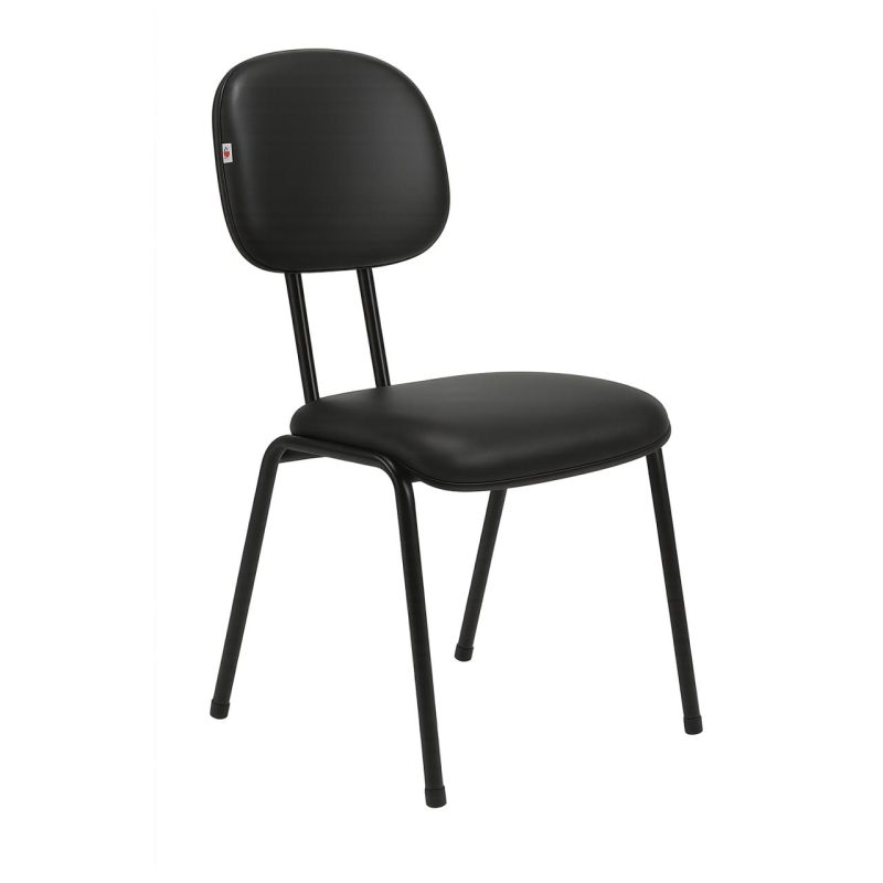Cadeira Secretária 04 pés – Cor Preto – PMD – 31102 Master Móveis para Escritório Cadeiras Fixas 5