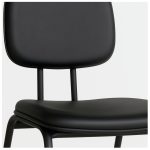 Cadeira Secretária Trapézio – Corino Preto – 31103 Master Móveis para Escritório Cadeiras Fixas 12