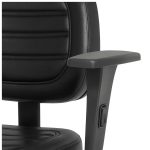 Cadeira Executiva COSTURADA Giratória com Braços Reguláveis – Corino Preto – 31005 Master Móveis para Escritório Executiva 14
