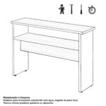 Aparador de Madeira 1,20×0,80×0,35cm – MARSALA/PRETO – 21437 Master Móveis para Escritório Linha 30 mm 8