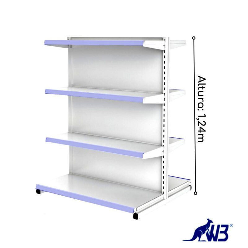 Gôndola Fácil CONTINUAÇÃO de Centro 1,24×0,90m 15004 Master Móveis para Escritório Centro 4