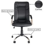 Cadeira Presidente MIDHAS Giratória – ENJOY – Cor Preto – 32963 Master Móveis para Escritório Presidente 8