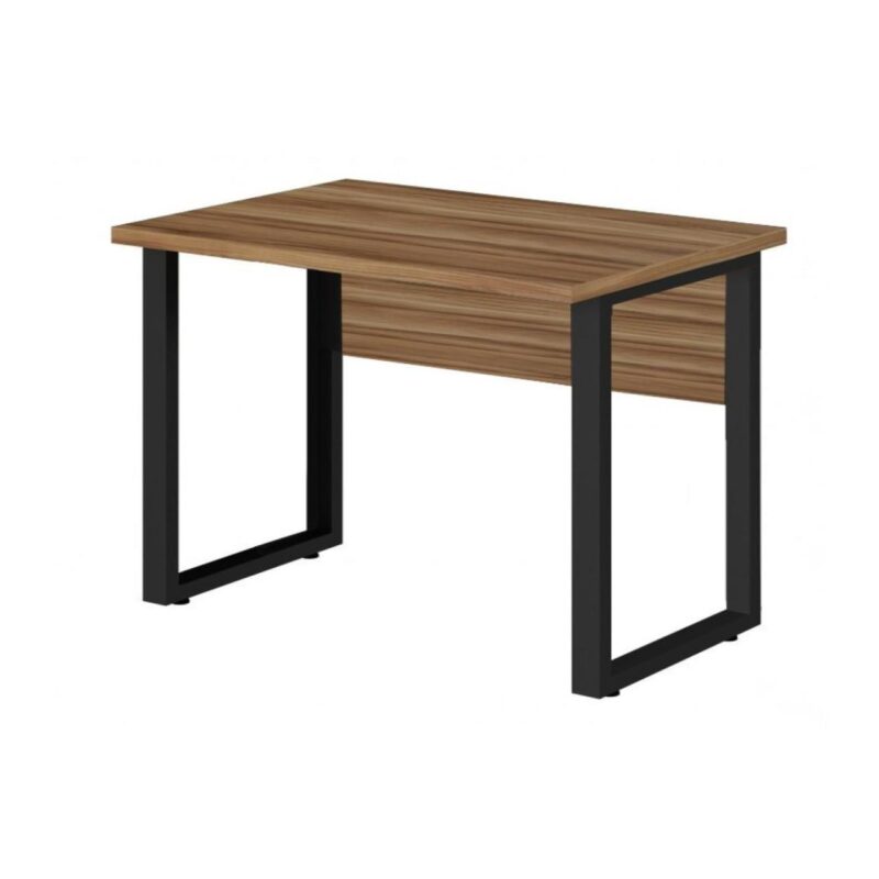 Mesa Escritório PÉ QUADRO – 1,20×0,60m – C/ Gavetas – NOGAL SEVILHA/PRETO – 24471 Master Móveis para Escritório Linha 40 mm 3