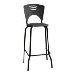 Banqueta Fixa Alta Piacere – Cor Preto – 34103 Master Móveis para Escritório Banquetas 6