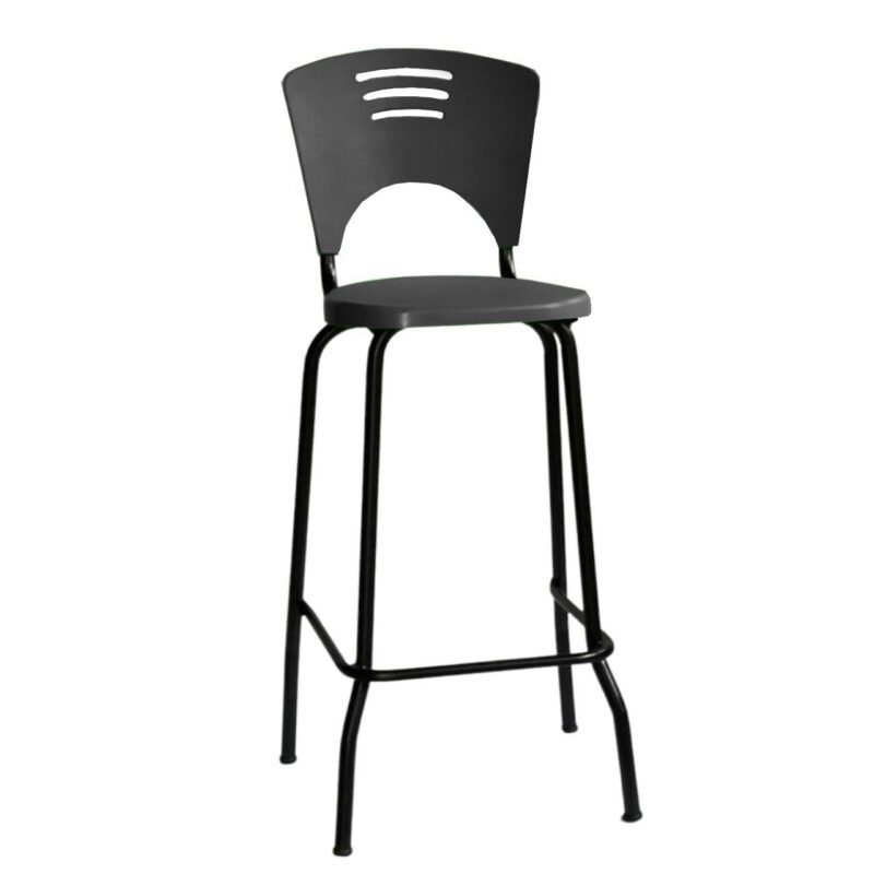 Banqueta Fixa Alta Piacere – Cor Preto – 34103 Master Móveis para Escritório Banquetas 2
