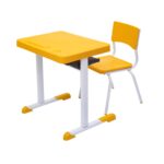 Kit Escolar Individual – (Mesa e Cadeira) – INFANTIL 03 a 06 Anos COR AMARELO – 41087 Master Móveis para Escritório Infantil 7