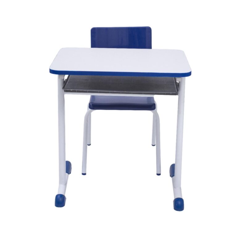 Kit Escolar Individual AZUL – (Mesa e Cadeira) – INFANTIL – MADEIRA – COR AZUL – 40085 Master Móveis para Escritório Infantil 4