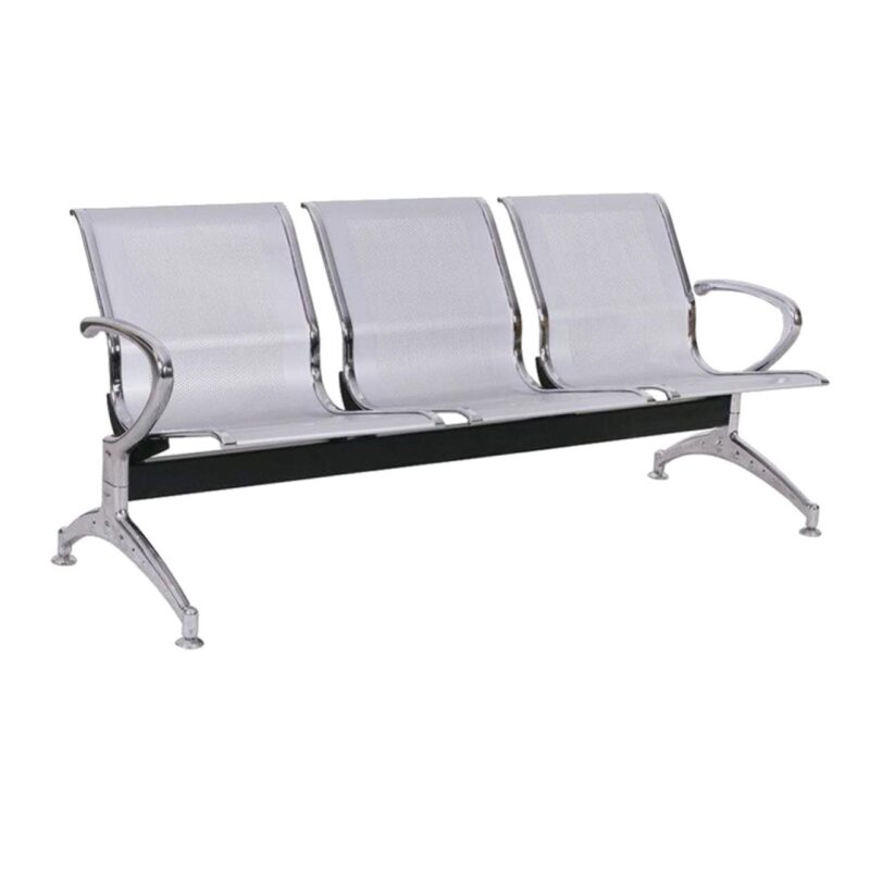 Longarina AEROPORTO com 03 Lugares – Cor Cromado 33108 Master Móveis para Escritório Longarinas 2