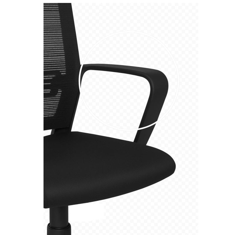 Cadeira de Escritório Diretor Tela MAYA c/ braço – Cor Preto – 34029 Master Móveis para Escritório Cadeira de Tela 7