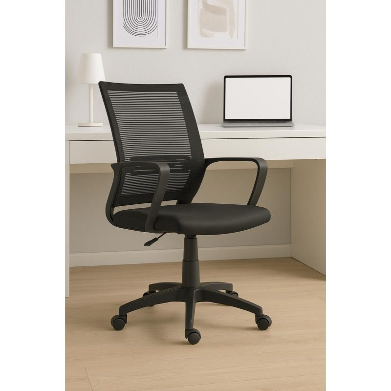 Cadeira de Escritório Diretor Tela MAYA c/ braço – Cor Preto – 34029 Master Móveis para Escritório Cadeira de Tela 9