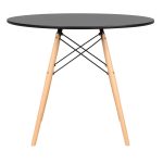 Mesa Residencial Redonda EIFFEL 0,90M – PRETO – 45112 Master Móveis para Escritório Linha Eiffel 8