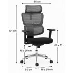 Cadeira de Escritório Presidente Tela ÉDON – Cor Preto – 30066 Master Móveis para Escritório Cadeira de Tela 14