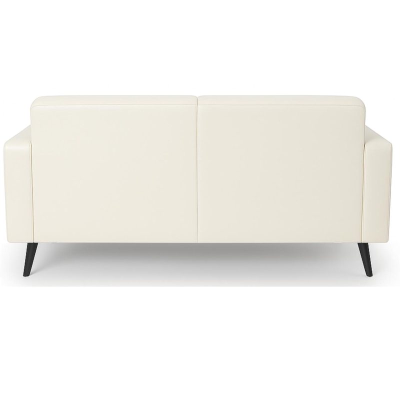 Poltrona para Escritório ROMA 03 Lugar – Corino – Cor NUDE – 60072 Master Móveis para Escritório Sofá Escritório 4