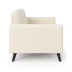 Poltrona para Escritório ROMA 03 Lugar – Corino – Cor NUDE – 60072 Master Móveis para Escritório Sofá Escritório 10