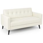 Poltrona para Escritório ROMA 03 Lugar – Corino – Cor NUDE – 60072 Master Móveis para Escritório Sofá Escritório 9