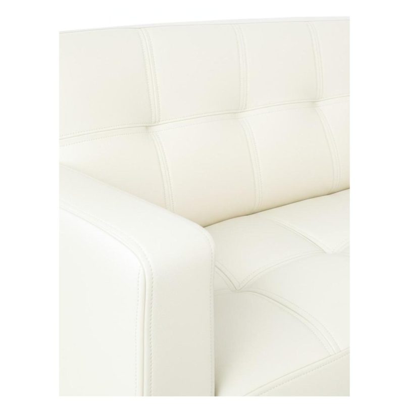 Poltrona para Escritório ROMA 01 Lugar – Corino – Cor NUDE – 60070 Master Móveis para Escritório Sofá Escritório 5