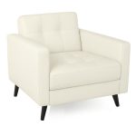 Poltrona para Escritório ROMA 01 Lugar – Corino – Cor NUDE – 60070 Master Móveis para Escritório Sofá Escritório 8