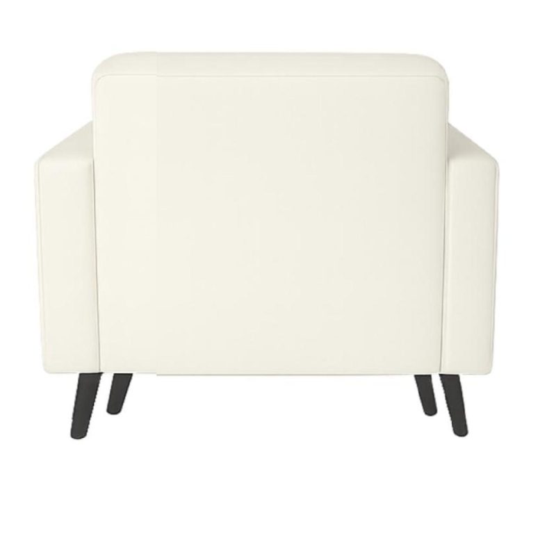 Poltrona para Escritório ROMA 01 Lugar – Corino – Cor NUDE – 60070 Master Móveis para Escritório Sofá Escritório 4