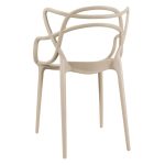 Cadeira Interlocutor ALLEGRA para Escritório ou Jantar – Polipropileno – Cor AREIA – 48009 Master Móveis para Escritório Cadeira Fixa Plástica 13