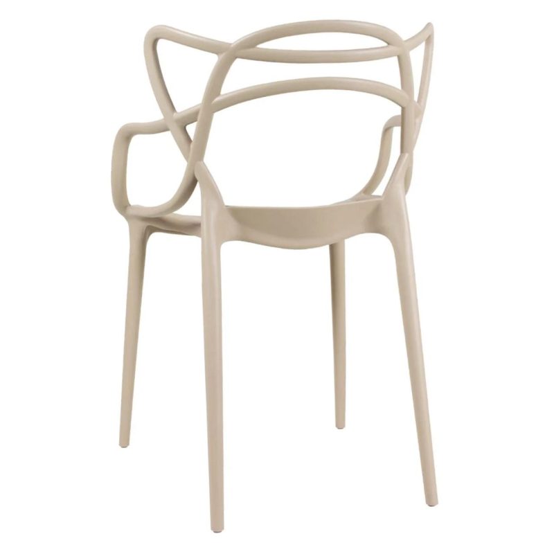 Cadeira Interlocutor ALLEGRA para Escritório ou Jantar – Polipropileno – Cor AREIA – 48009 Master Móveis para Escritório Cadeira Fixa Plástica 5