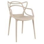 Cadeira Interlocutor ALLEGRA para Escritório ou Jantar – Polipropileno – Cor AREIA – 48009 Master Móveis para Escritório Cadeira Fixa Plástica 12