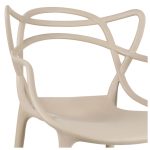 Cadeira Interlocutor ALLEGRA para Escritório ou Jantar – Polipropileno – Cor AREIA – 48009 Master Móveis para Escritório Cadeira Fixa Plástica 14