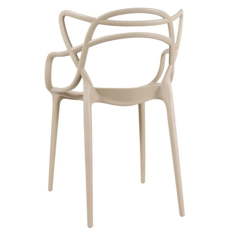 Cadeira Interlocutor ALLEGRA para Escritório ou Jantar – Polipropileno – Cor AREIA – 48009 Master Móveis para Escritório Cadeira Fixa Plástica 7