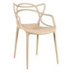 Cadeira Interlocutor ALLEGRA para Escritório ou Jantar – Polipropileno – Cor AREIA – 48009 Master Móveis para Escritório Cadeira Fixa Plástica 10