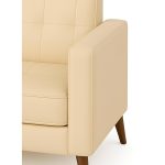 Poltrona para Escritório ROMA 02 Lugar – Corino – Cor AREIA – 60062 Master Móveis para Escritório Sofá Roma Areia 11