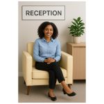 Poltrona para Escritório ROMA 01 Lugar – Corino – Cor AREIA – 60061 Master Móveis para Escritório Sofá Roma Areia 12