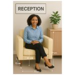 Poltrona para Escritório ROMA 01 Lugar – Corino – Cor AREIA – 60061 Master Móveis para Escritório Sofá Roma Areia 13