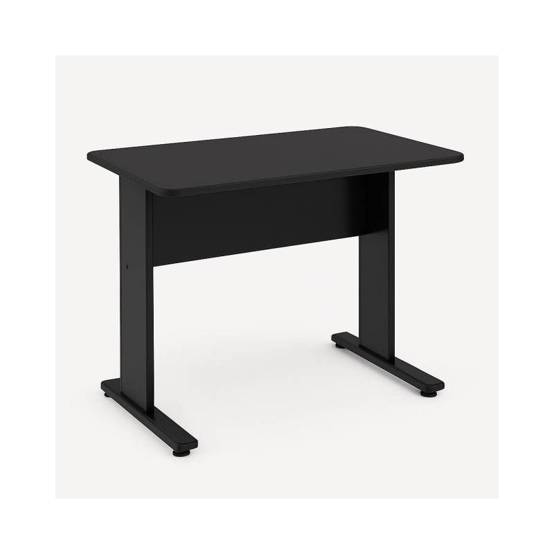 Mesa Escritório 0,80×0,60m – JOB – PRETO/PRETO – 43088 Master Móveis para Escritório JOB Preto 15 mm 2